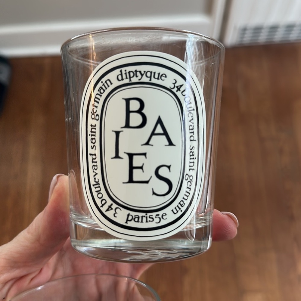 Diptyque Empty Glass Candle Holder or Vase Baies